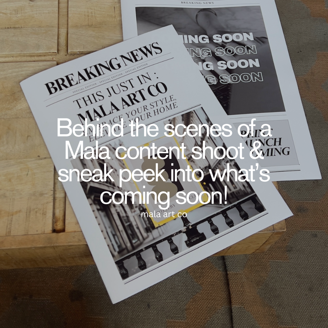 Behind the scenes of a Mala content shoot & sneak peek into what’s coming soon!