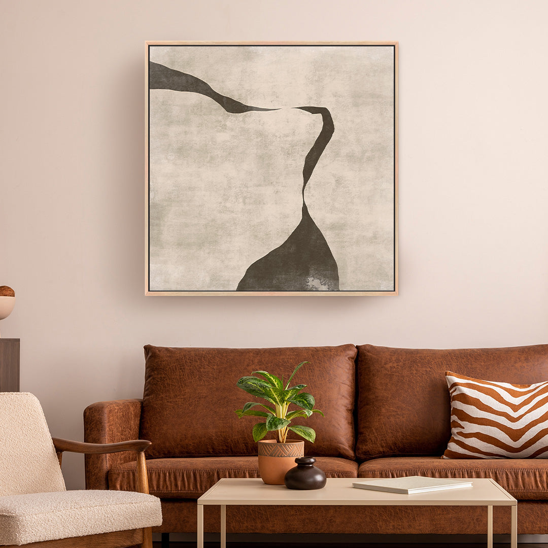 Gigi III Square Framed Printed Canvas - Mala Art Co.