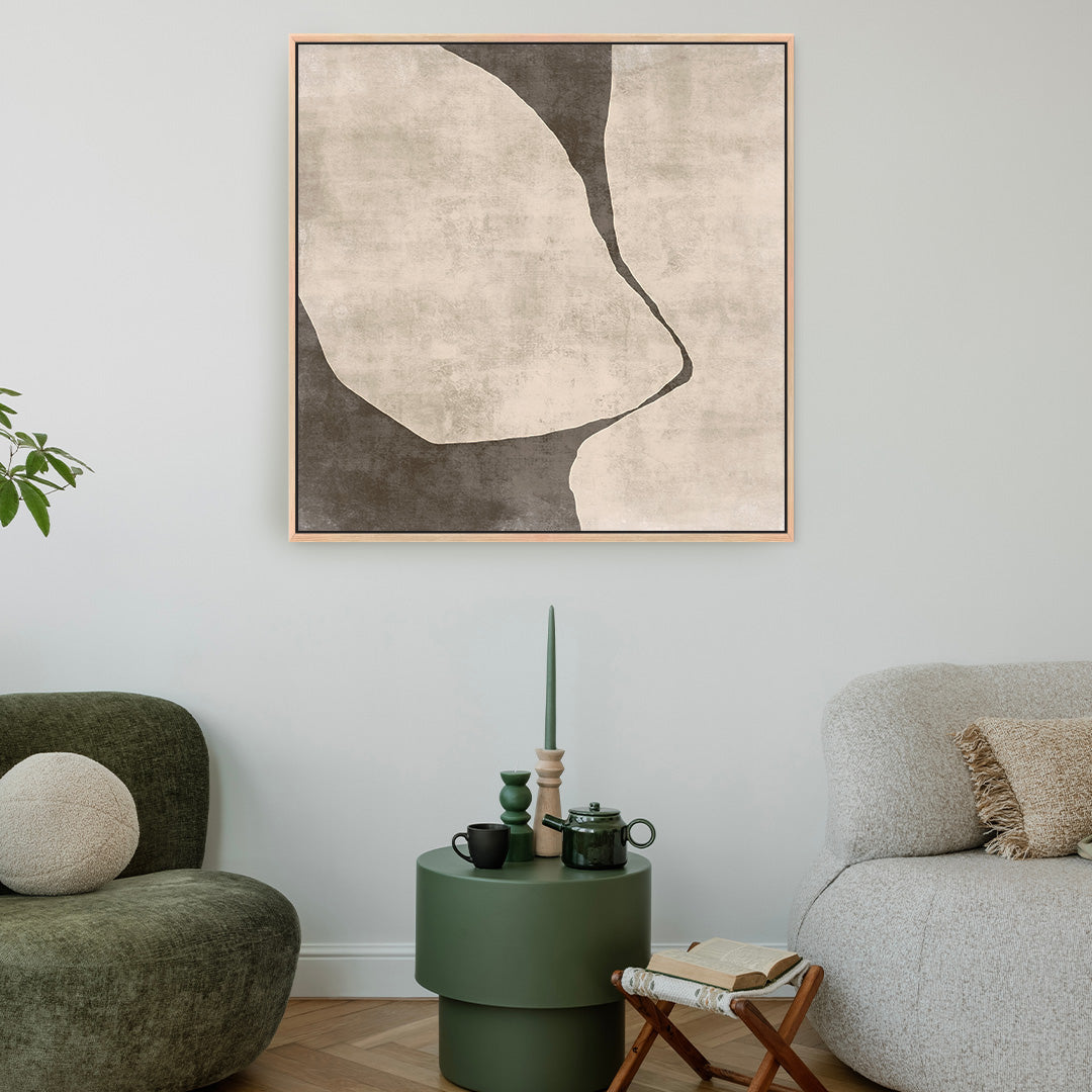 Gigi I Square Framed Printed Canvas - Mala Art Co.