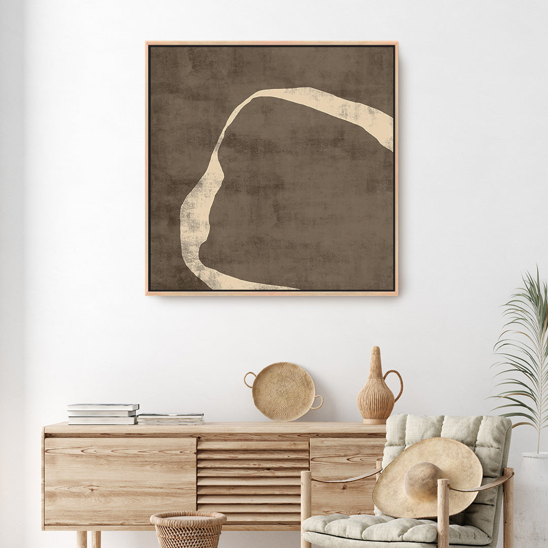 Moko II Square Framed Printed Canvas - Mala Art Co.