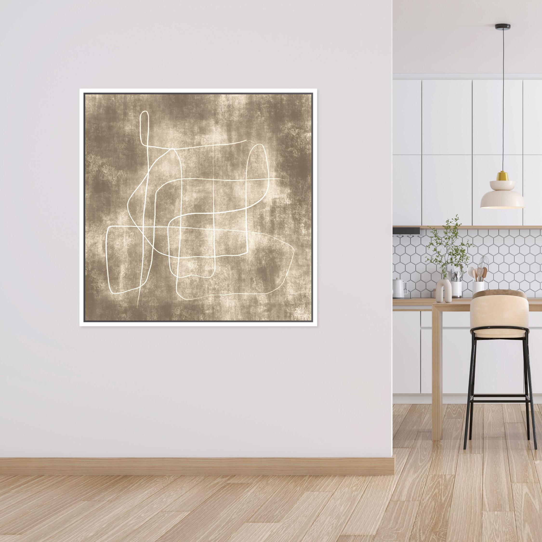 Symphony Square Framed Printed Canvas - Mala Art Co.