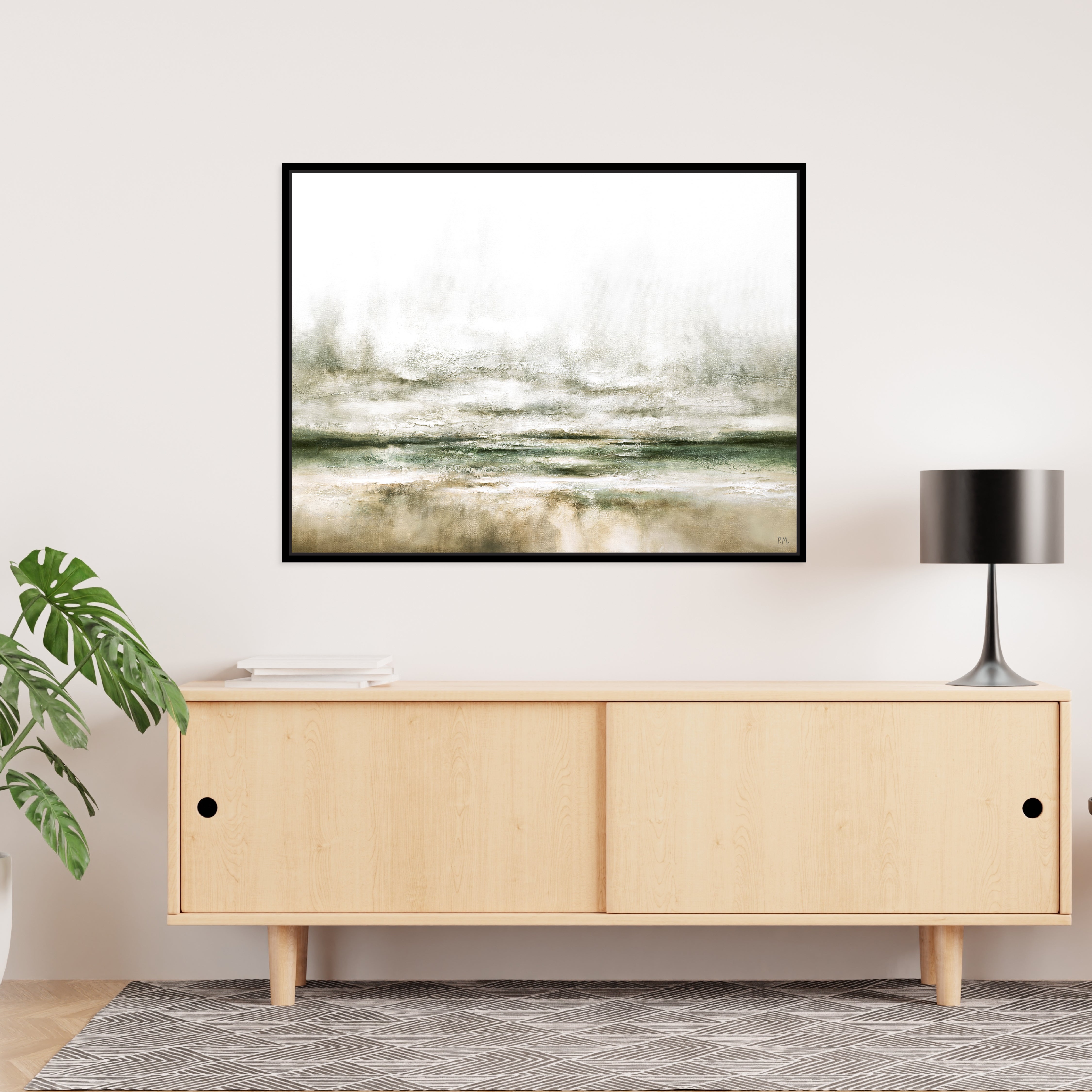 Moods Landscape Framed Printed Canvas - Mala Art Co.