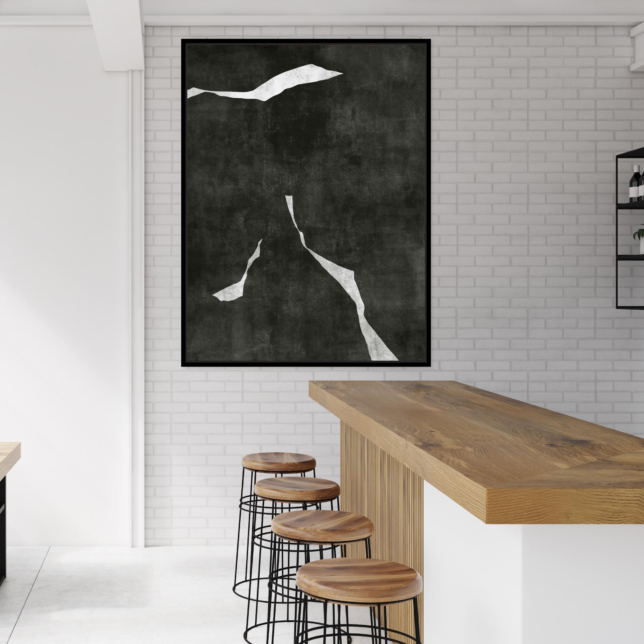 Nero I Portrait Framed Printed Canvas - Mala Art Co.