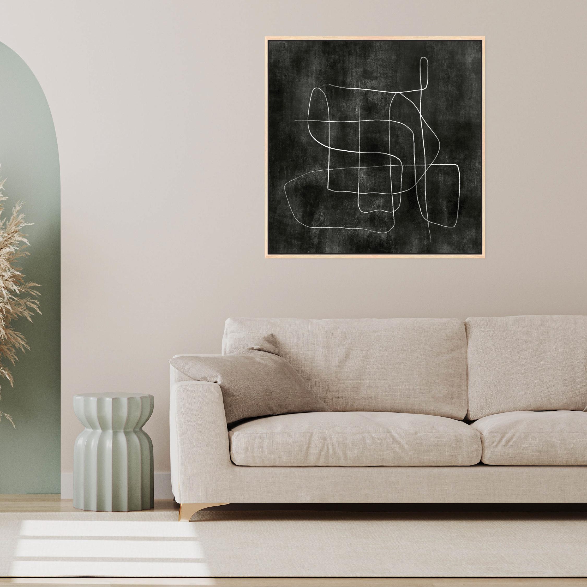 Sonata Square Framed Printed Canvas - Mala Art Co.