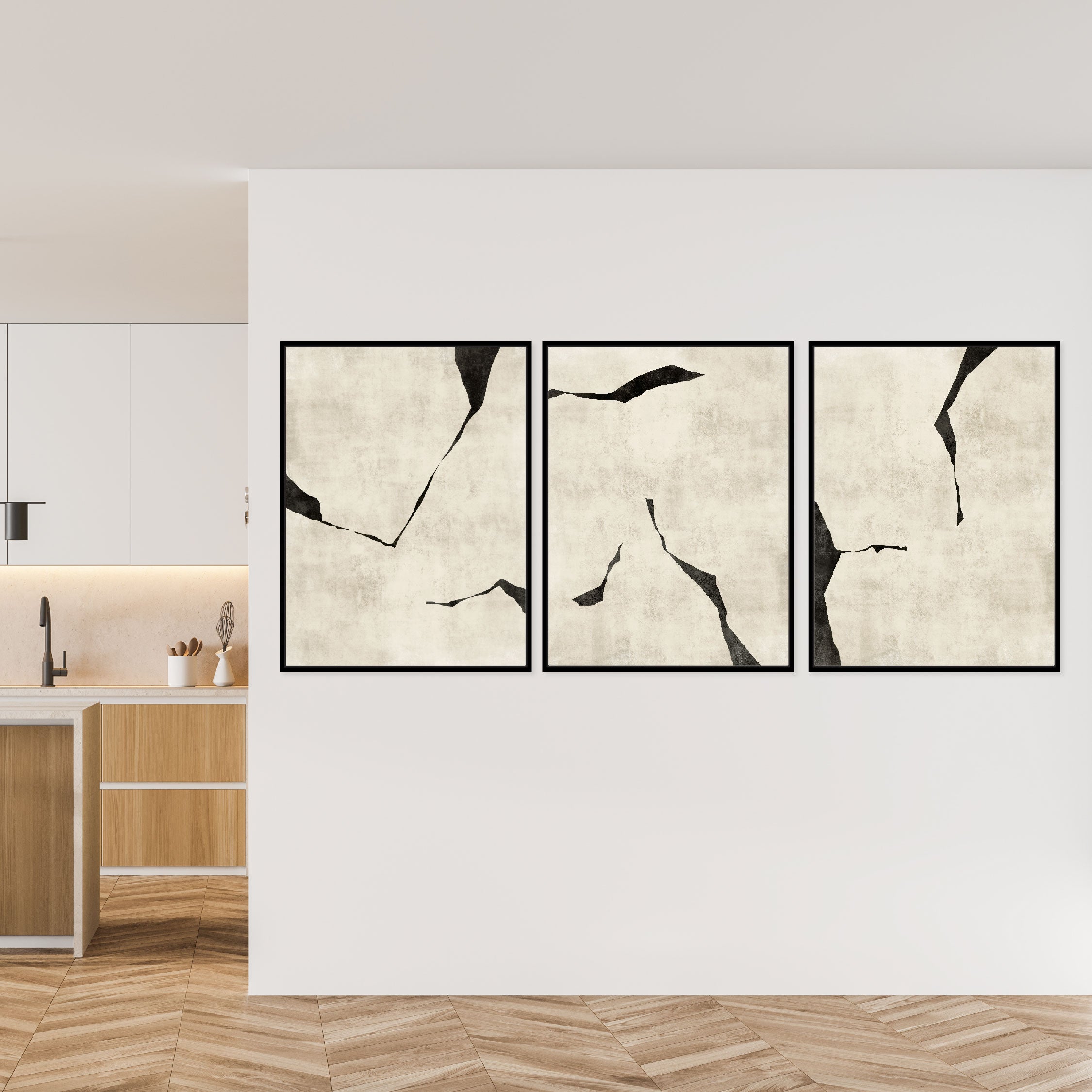 Oslo Portrait Framed Canvas Set of 3 - Mala Art Co.