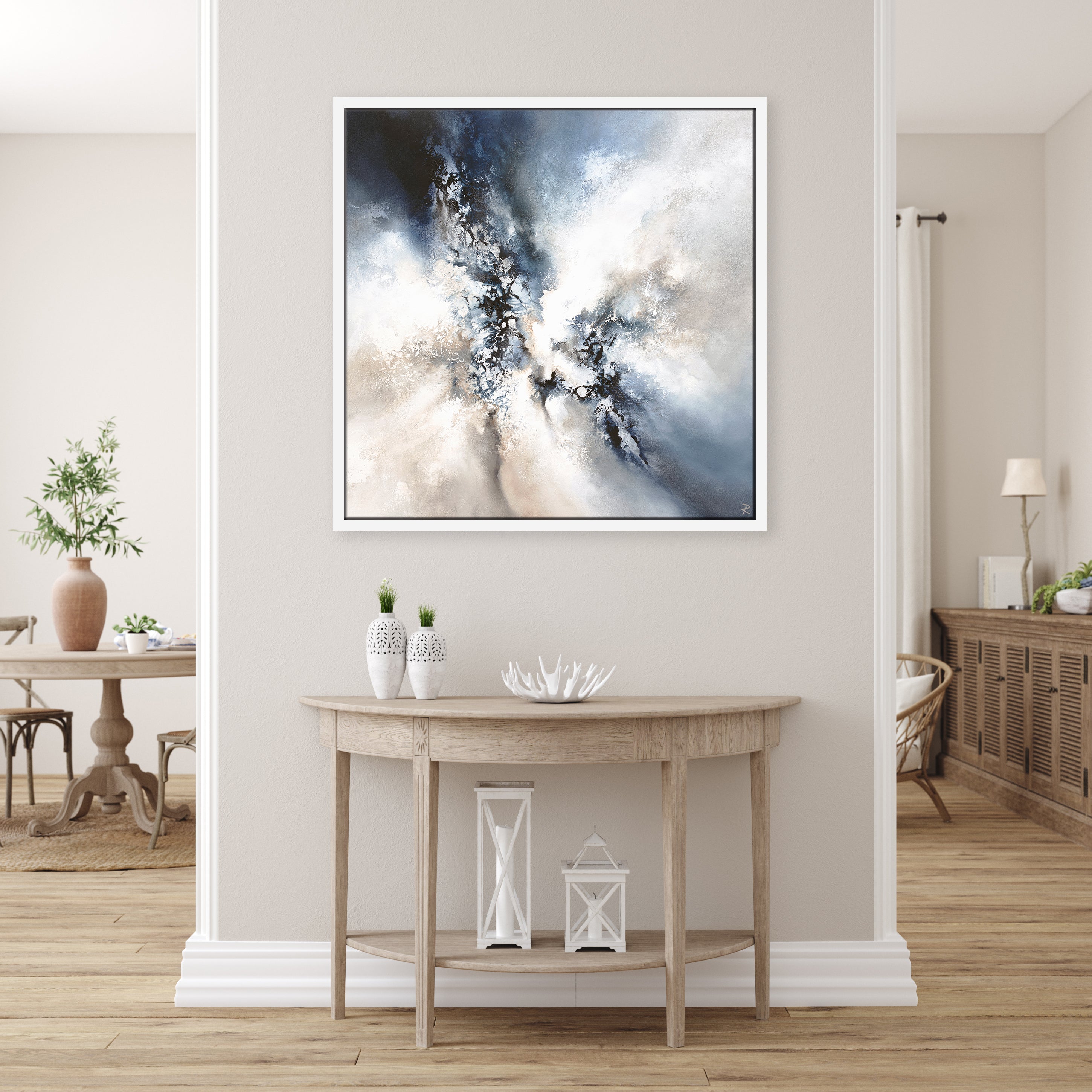 Unbound II Square Framed Printed Canvas - Mala Art Co.
