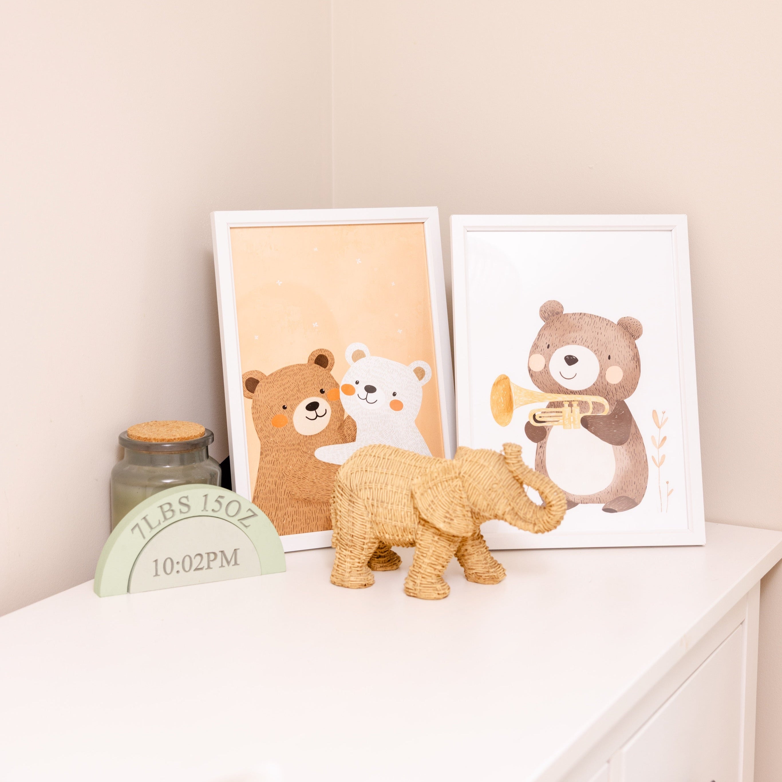 Trumpet Bear Print