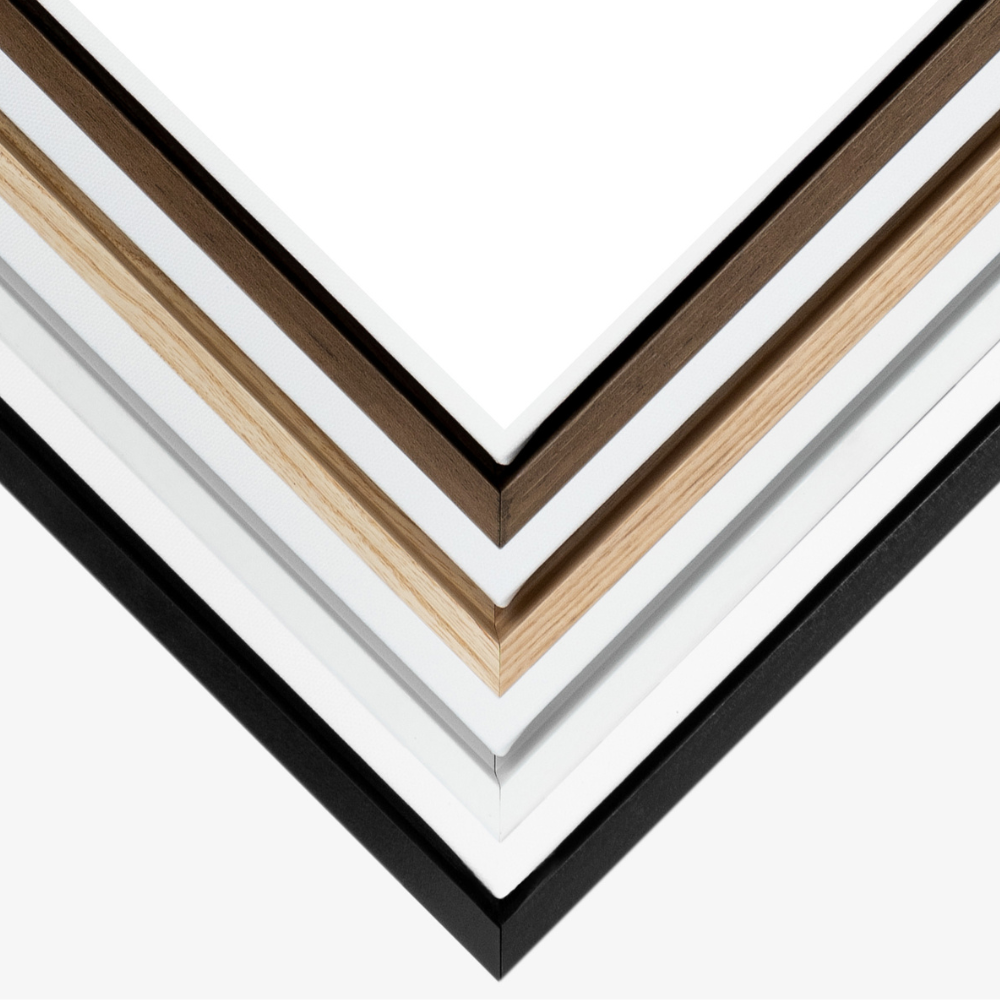 Pink Peonies Portrait Framed Printed Canvas - Mala Art Co.