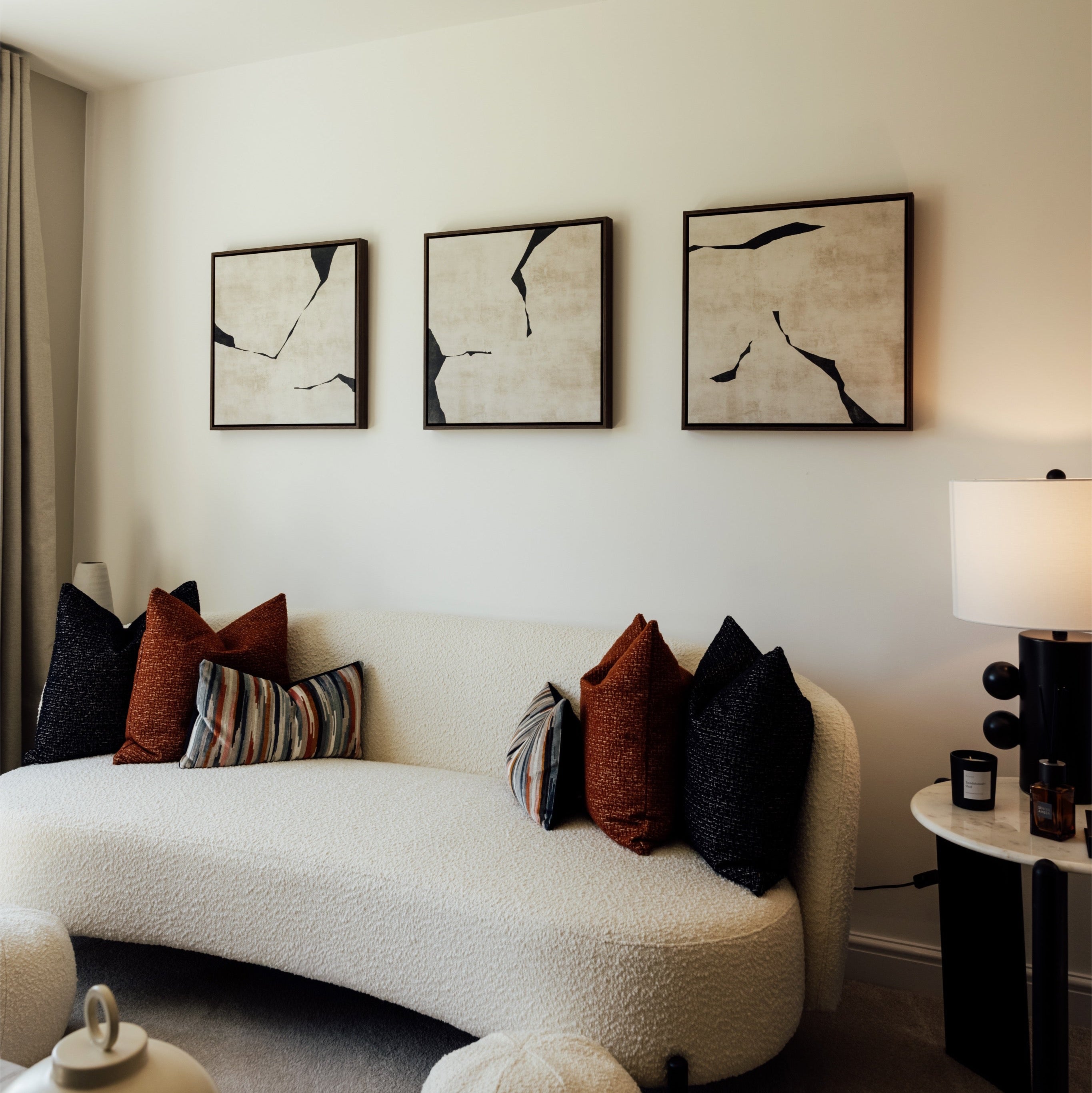 Oslo Square Framed Canvas Set of 3