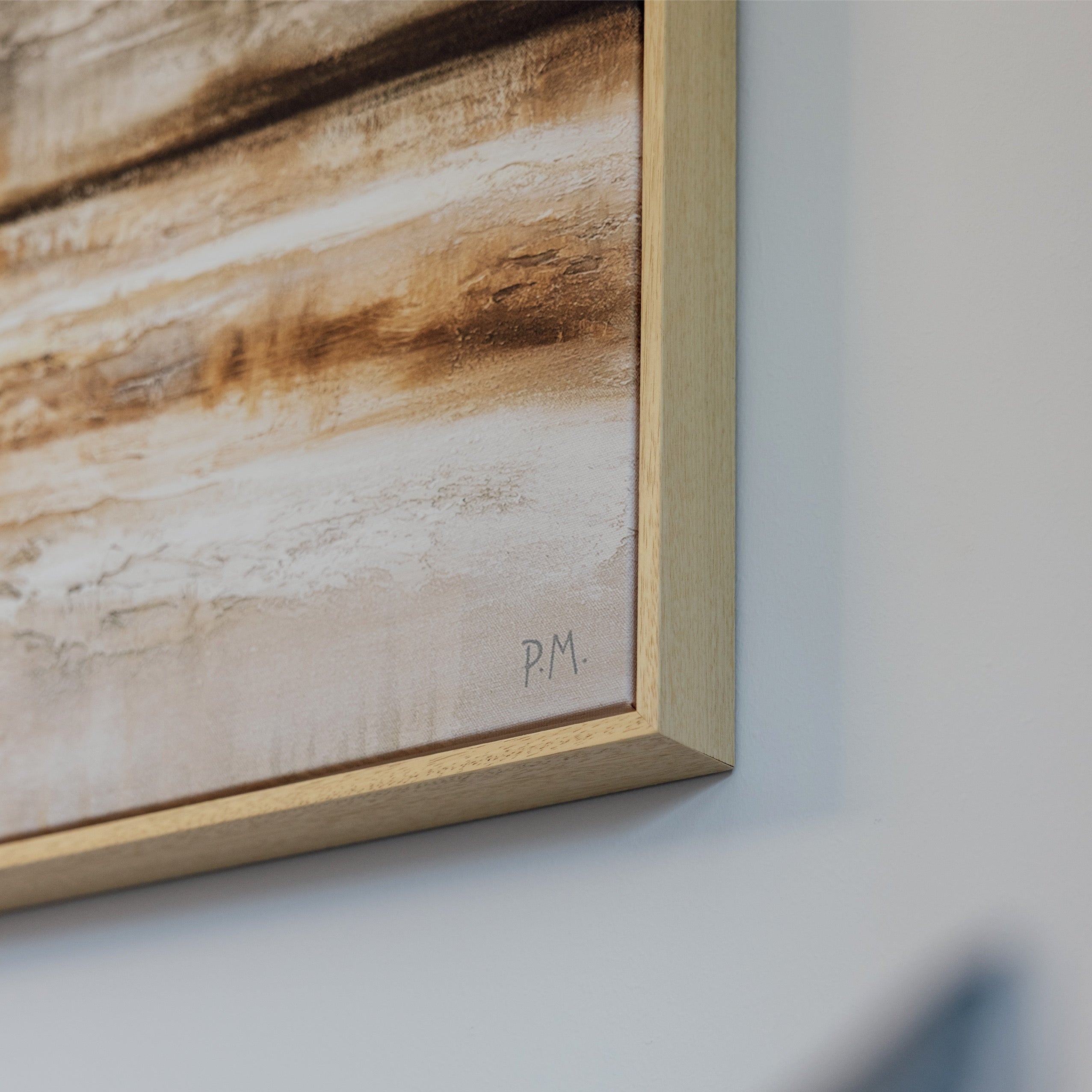 Embers Landscape Framed Printed Canvas