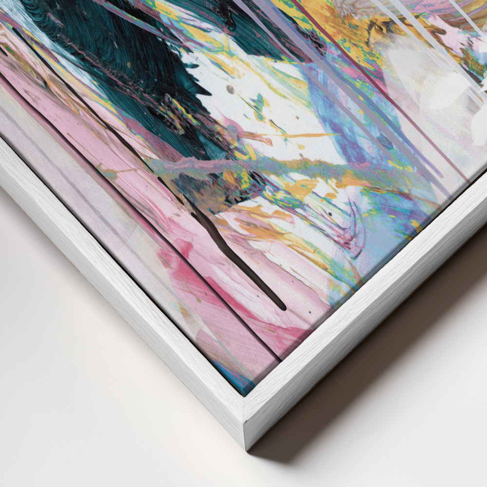 Statement No2 Portrait Framed Printed Canvas