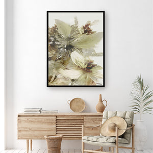 Hill Flowers 2 Framed Printed Canvas - Mala Art Co.