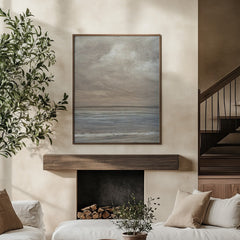 Sandy Bay 2 Portrait Framed Printed Canvas - Mala Art Co.