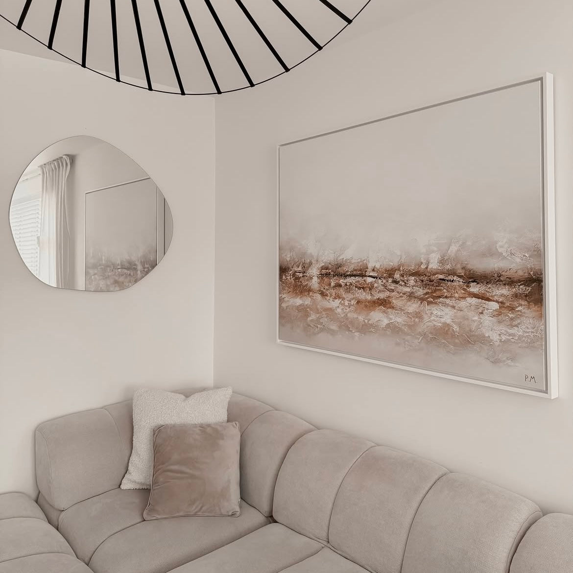 Terres Landscape Framed Printed Canvas - Mala Art Co.