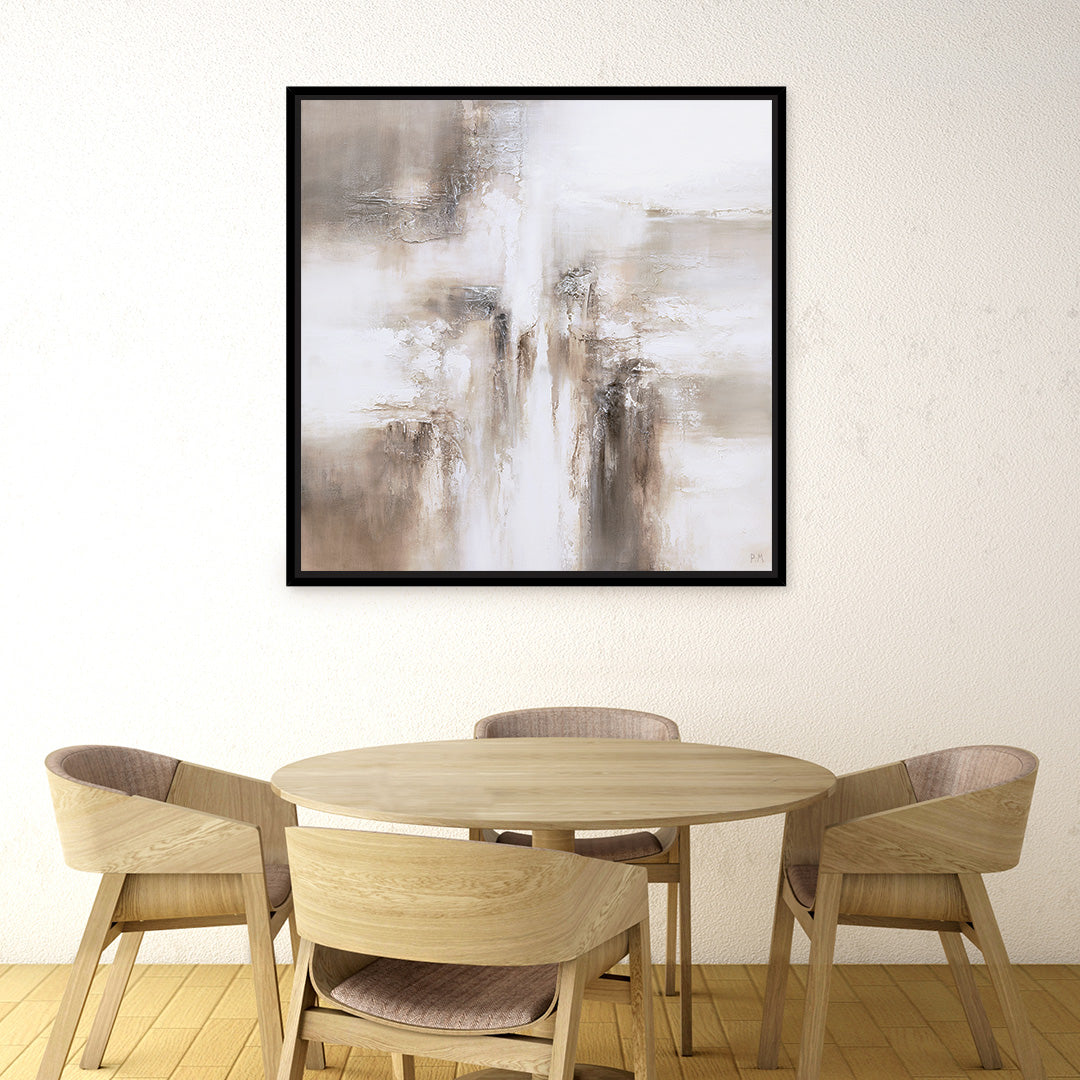Mimi I  Square Framed Printed Canvas