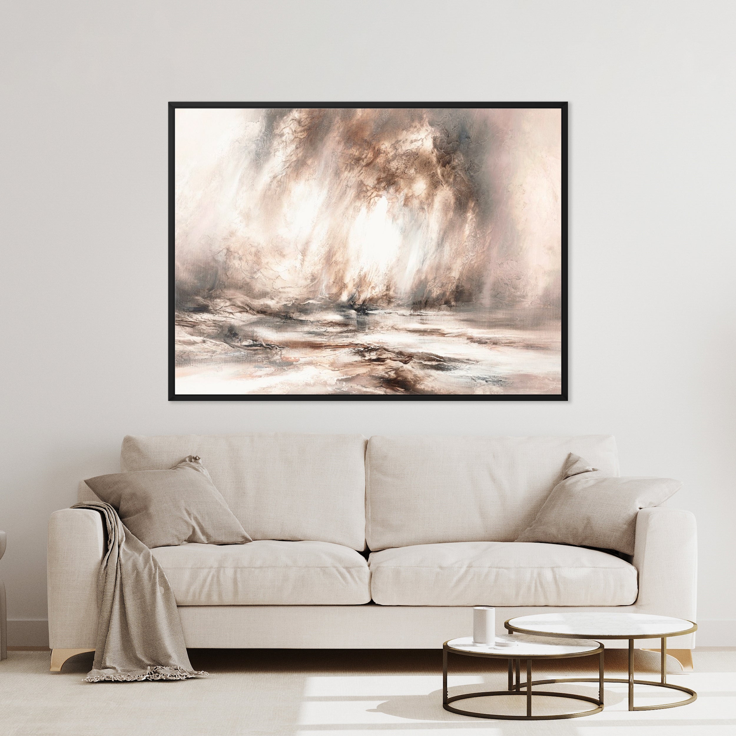 Wilderness Landscape Framed Printed Canvas - Mala Art Co.