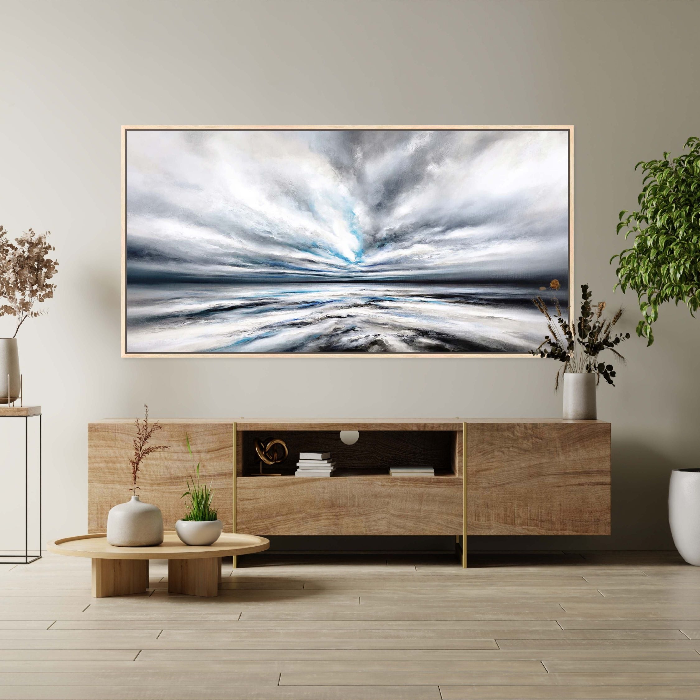 Serenity Panoramic Framed Printed Canvas - Mala Art Co.