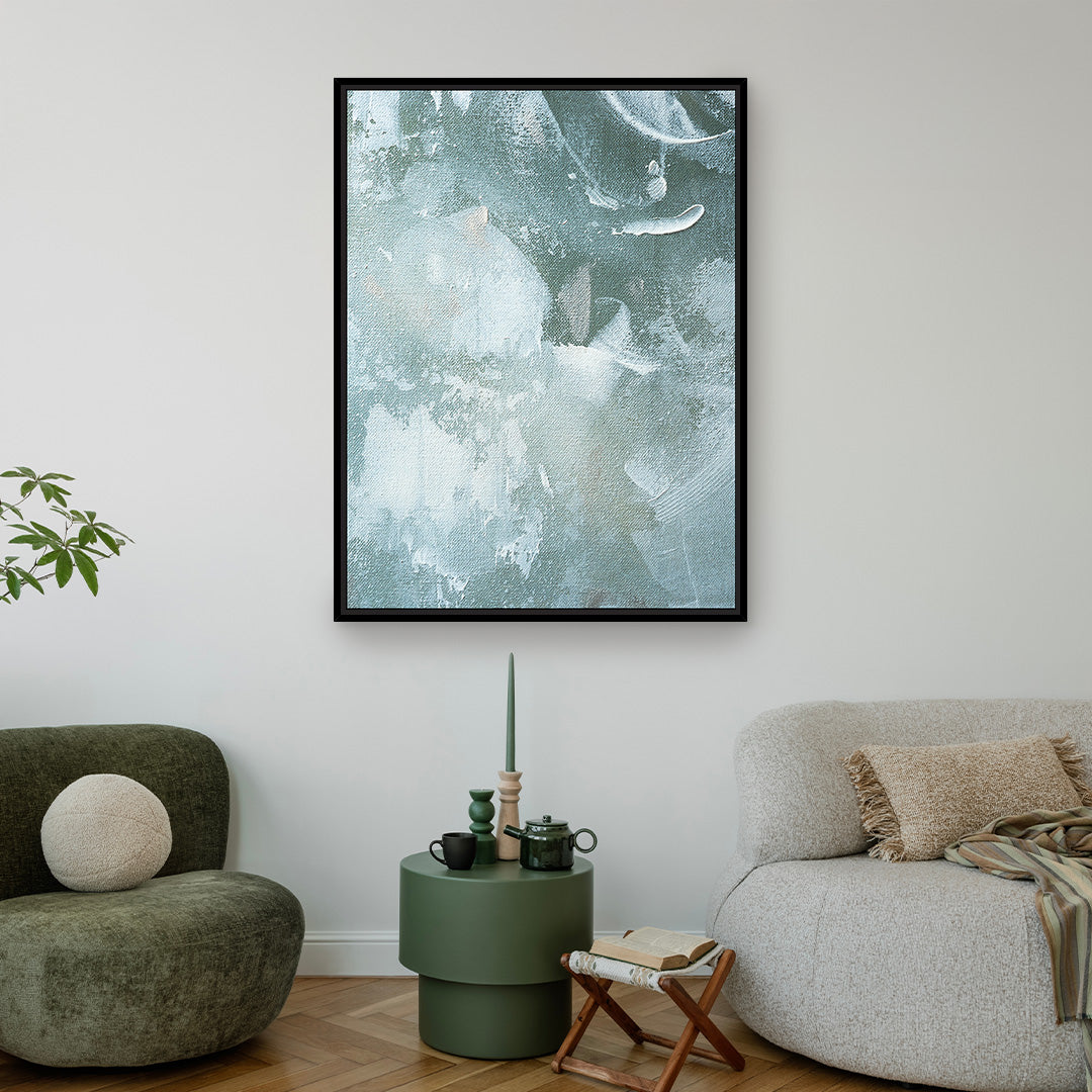 Emerald Acrylic Portrait Framed Printed Canvas