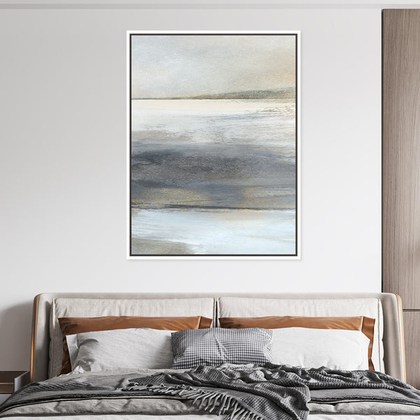 Land 1 Framed Printed Canvas - Mala Art Co.