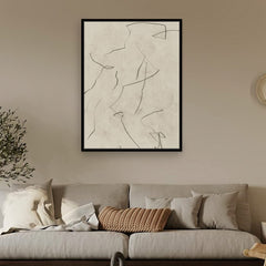 Realised Portrait Framed Printed Canvas - Mala Art Co.