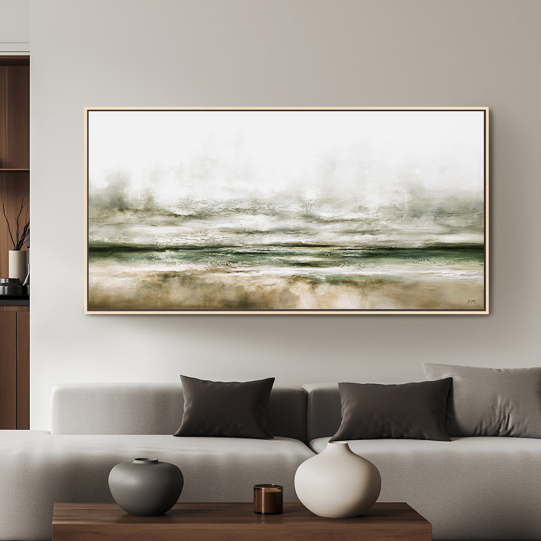 Moods Panoramic Framed Printed Canvas - Mala Art Co.