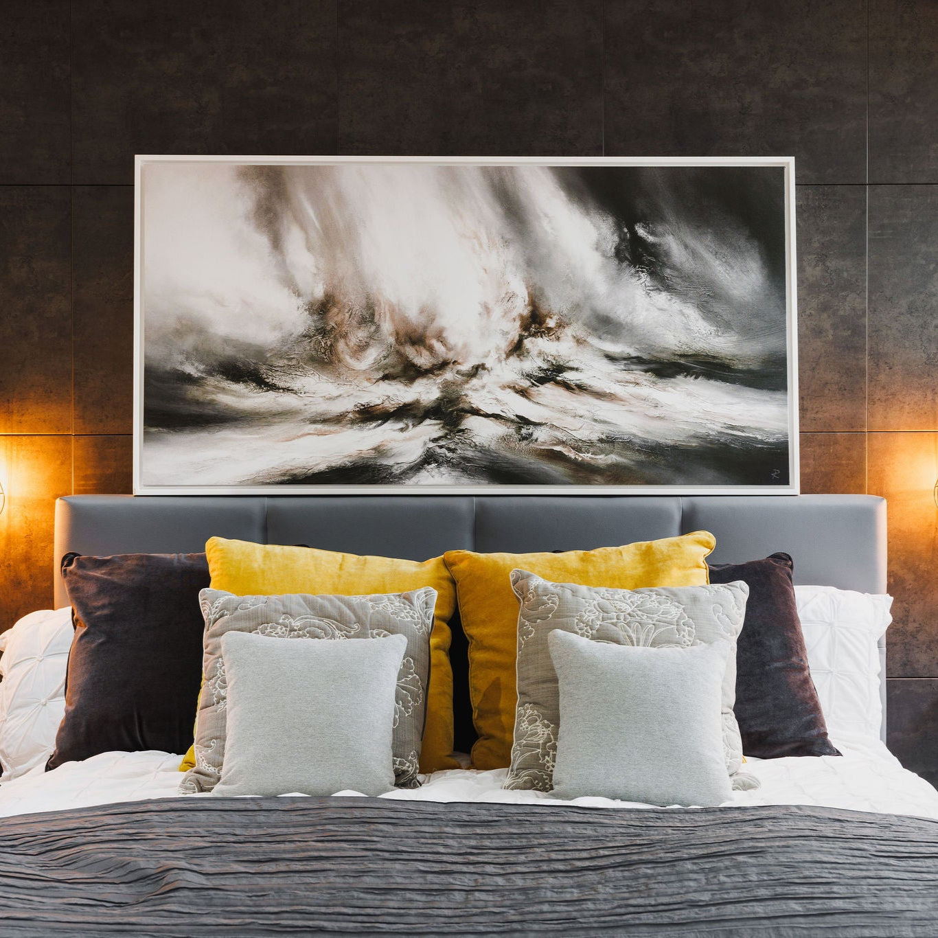 Kinetic Panoramic Framed Printed Canvas - Mala Art Co.